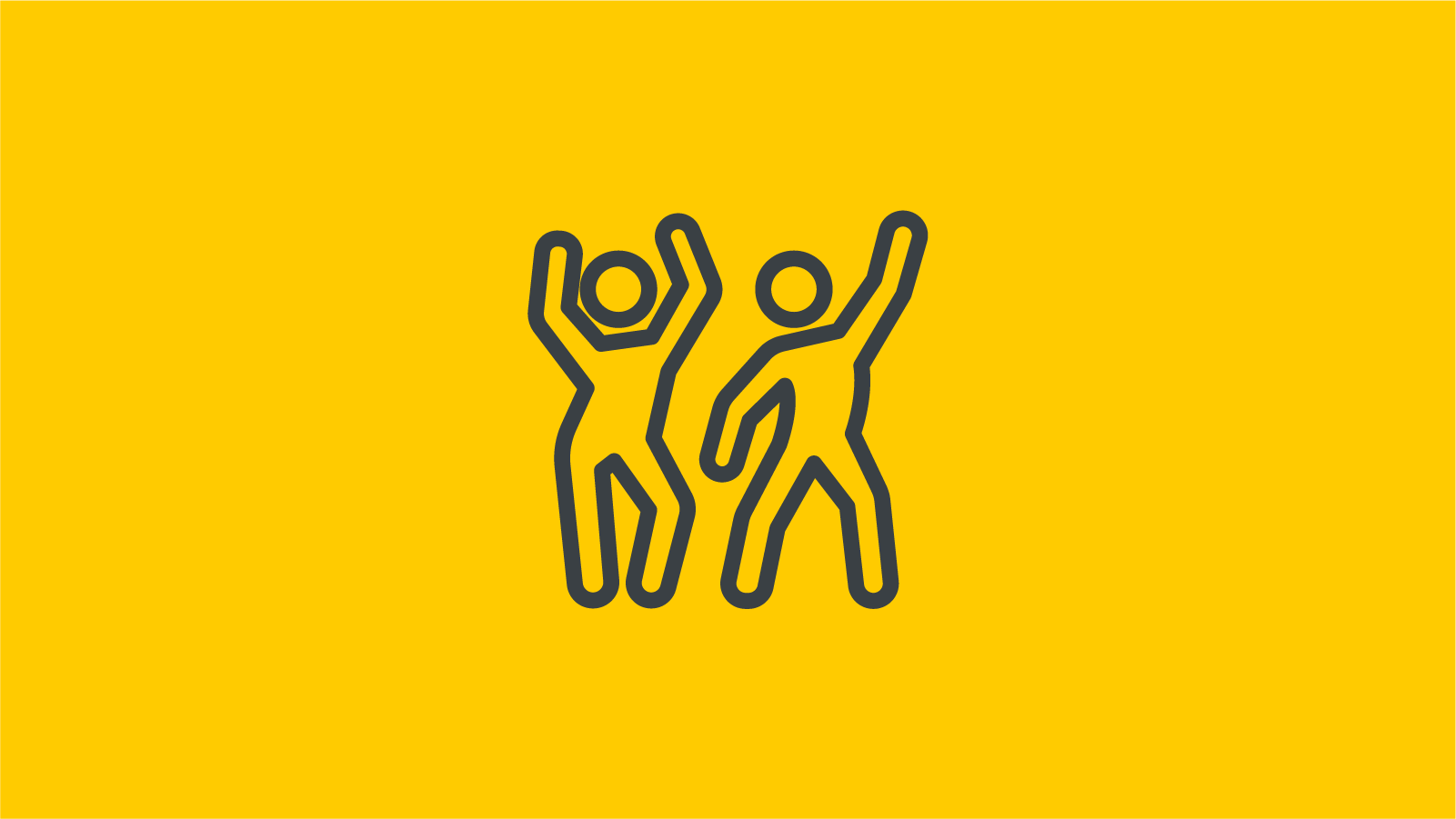 Symbol mit Tänzer für Feste und Nightlife