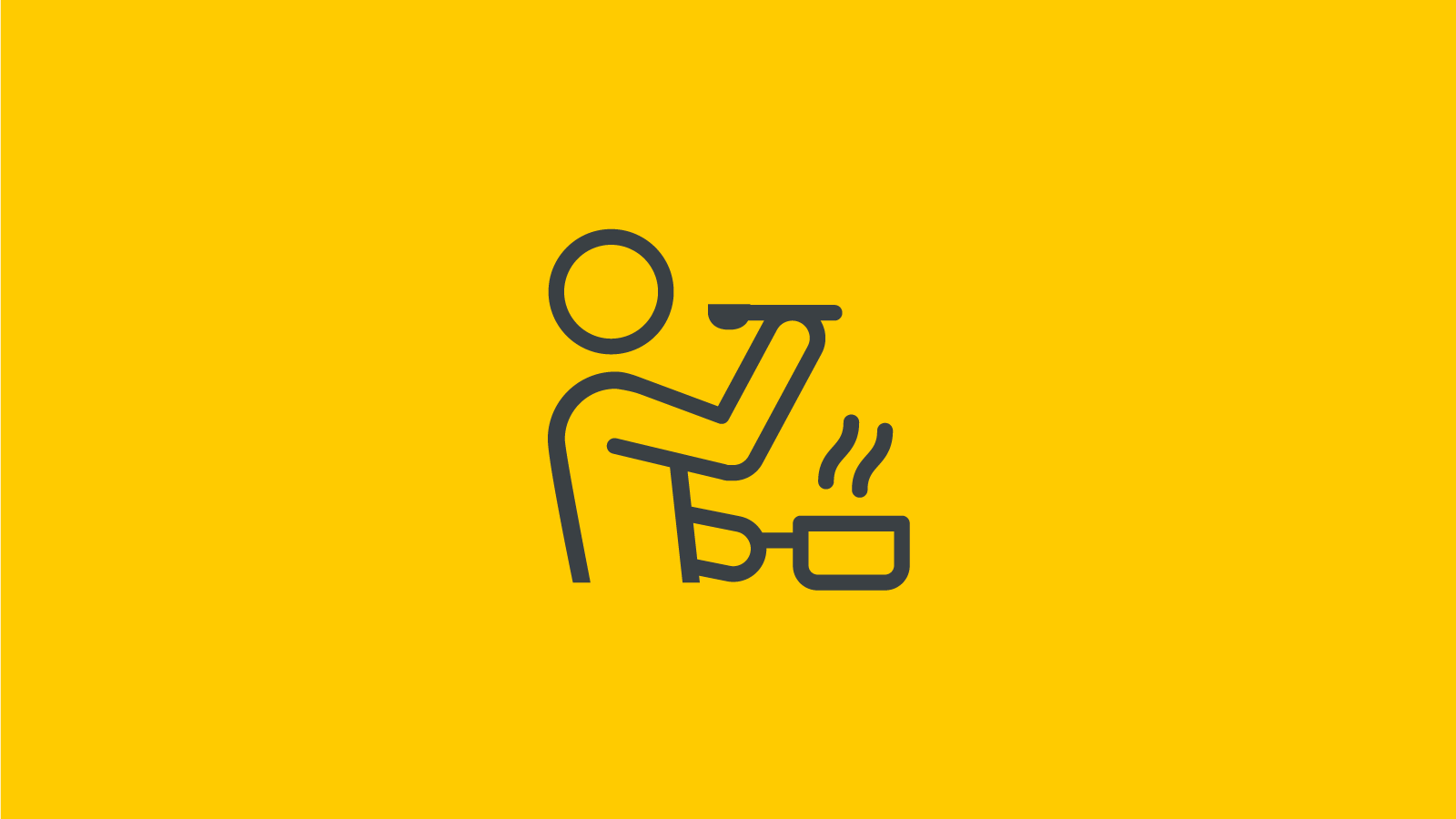 Symbol einer Person mit Kochtopf für Tastings und Verkostungen